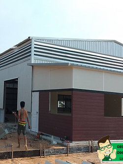 รับสร้างโกดัง มหาสารคาม 450 ตร.ม.