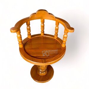 เก้าอี้หมุนไม้สัก