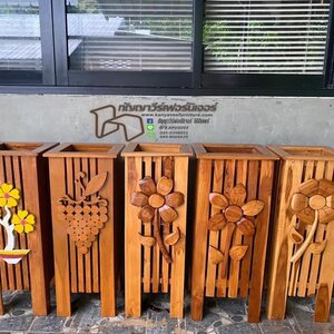 ที่เสียบร่มไม้สัก