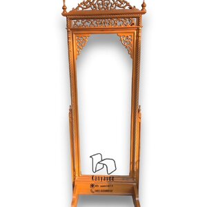 คันฉ่องกระจกไม้สัก