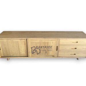 ตู้ทีวีมินิมอลไม้สัก