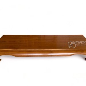 ตั่งไม้สักขาคู้ สีสักแก่