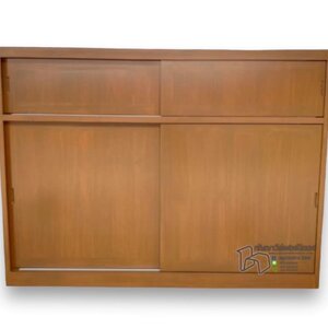 ตู้เสื้อผ้าโมเดิร์นไม้สักสีวอลนัท