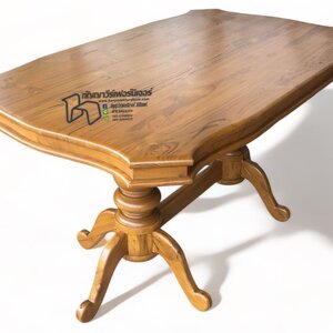 โต๊ะกลางไม้สักทรงหลังเต่า