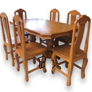 ชุดโต๊ะไม้สักเก้าอี้ไม้สัก