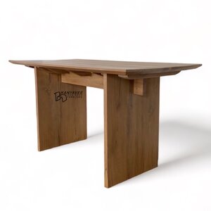 โต๊ะทำงานไม้สักสไตส์มินิมอล