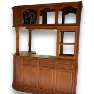 ตู้เคาน์เตอร์บาร์ไม้สัก