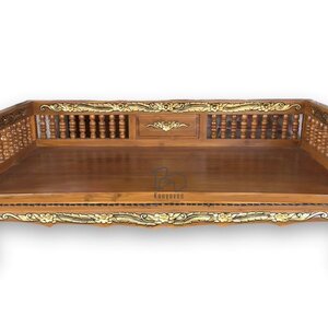 แหย่งไม้สักแกะสลัก