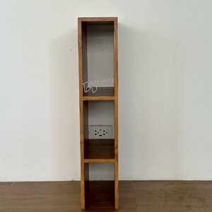 ชั้นวางของมินิไม้สัก สีธรรมชาติ