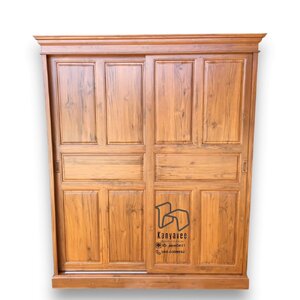 ตู้เสื้อผ้าไม้สักอบแห้ง