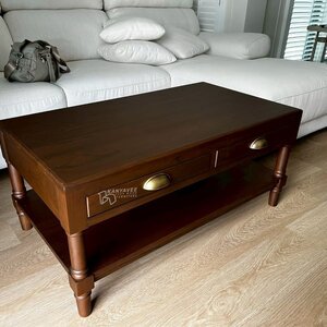 โต๊ะกลางโซฟา สีวอลนัทเข้ม