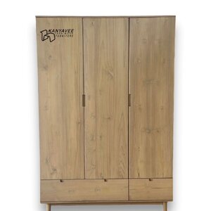 ตู้เสื้อผ้ามินิมอลไม้สัก