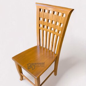 เก้าอี้ไม้สัก สีสักทอง