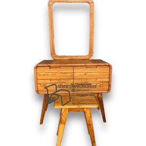 โต๊ะเครื่องแป้งไม้สักมินิมอล