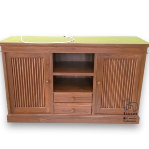 ตู้วางทีวีไม้สัก