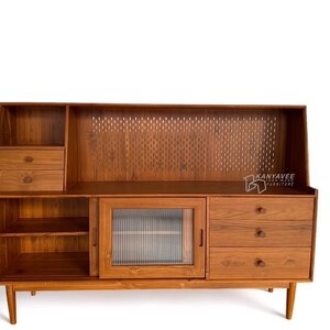 ตู้เคาน์เตอร์บาร์ครัวไม้สัก