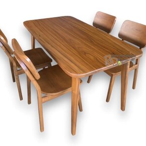 ชุดโต๊ะไม้สักมินิมอล