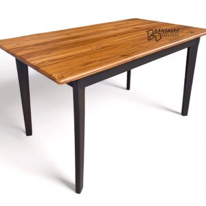 โต๊ะไม้สักสีทูโทน