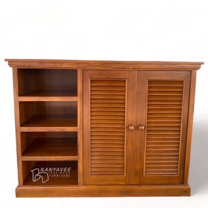 ตู้เก็บรองเท้าไม้สัก4ชั้น