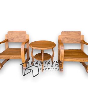 ชุดโต๊ะไม้สัก เก้าอี้ไม้สัก
