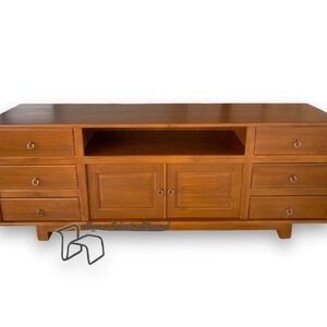 ตู้ทีวีไม้สักโมเดิร์น