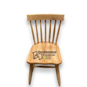 เก้าอี้มินิมอลไม้สัก