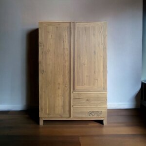 ตู้เสื้อผ้ามินิมอลไม้สัก