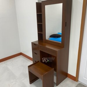 โต๊ะเครื่องแป้งไม้สักมินิมอล