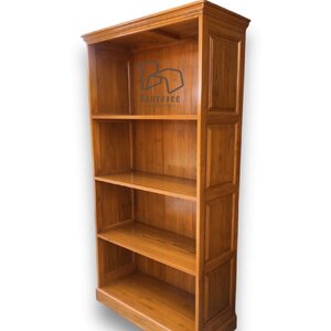 ชั้นวางหนังสือไม้สัก
