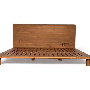 เตียงพื้นระแนงไม้สัก สไตล์ญี่ปุ่น