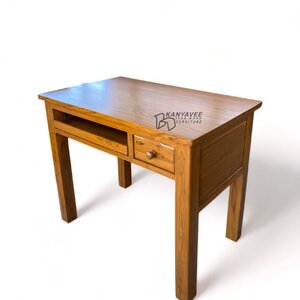 โต๊ะคอมพิวเตอร์ไม้สัก