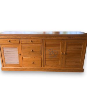 ตู้เค้าเตอร์ไม้สัก