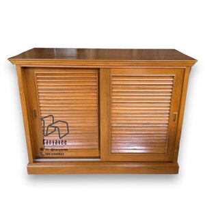 ตู้เก็บรองเท้าไม้สัก