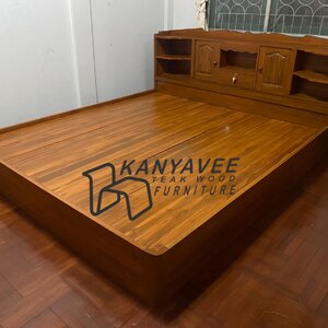 เตียงราชาไม้สัก6ฟุต