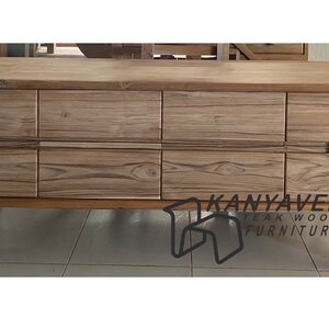 ตู้วางทีวีลิ้นชักไม้สัก