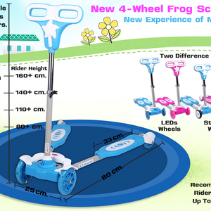 สกู๊ตเตอร์เตะกบ ขาแยก 4 ล้อ (4-Wheel Kick Frog Scooter)