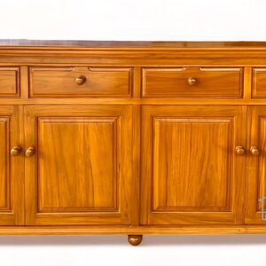 ตู้เก็บของไม้สัก สีสักทอง