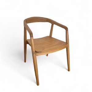 เก้าอี้อาร์มแชร์ไม้สัก สีสักธรรมชาติ