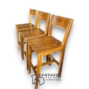 เก้าอี้บาร์ไม้สัก