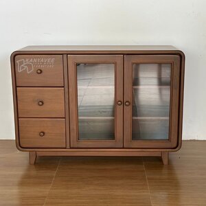 ตู้เก็บของมินิมอล สีวอลนัท