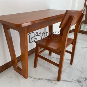 โต๊ะไม้สักเก้าอี้ไม้สักมินิมอล