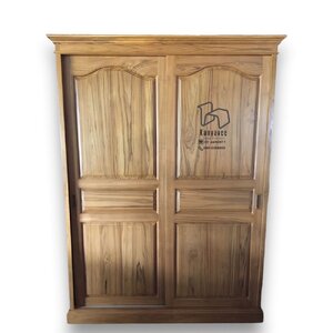 ตู้เสื้อผ้าไม้สักอบแห้ง