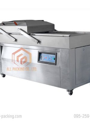 เครื่องซีลและแพ็คสูญญากาศแบบสองหลุมฝาสวิง รุ่น DZP-800/2SB