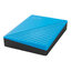 WD My Passport HDD 1TB 2TB 4TB 5TB External Harddisk ฮาร์ดดิสพกพา Blue สีฟ้า ,USB 3.2 Gen 1 , USB A 2.0 Western Digital