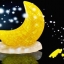 3D Crystal Moon