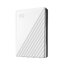 WD My Passport HDD 1TB 2TB 4TB 5TB External Harddisk ฮาร์ดดิสพกพา White สีขาว ,USB 3.2 Gen 1 , USB A 2.0 Western Digital