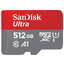 SanDisk MicroSD Card 512Gb Class10 Speed 150mb/s TFCARD ใส่โทรศัพท์ รองรับการลงแอพในเมม เล่นแอพได้เร็ว ประกัน Synnex10ปี SDSQUAC-512G-GN6MN