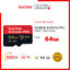 SanDisk Extreme Pro microSDXC Card V30 U3 64TB 200MB/s R, 90MB/s W (SDSQXCU-064G-GN6MA) Mobile Gaming ,Nintendo ,GoPro ประกัน Synnex ตลอดอายุการใช้งาน