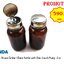 35315 - Round Amber Glass Bottle with One-Touch Pump, 4 oz
