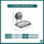 CH-30 ที่วางสบู่ ฐานใส รุ่น Chrome Series ไม่ต้องเจาะผนัง